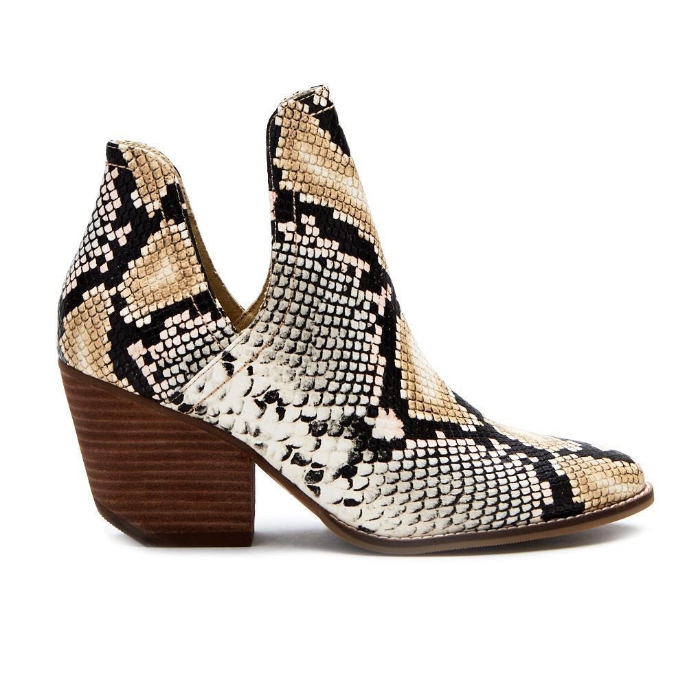 EUC Trader Natural Snake Bootie by Matisse, Size 8.5